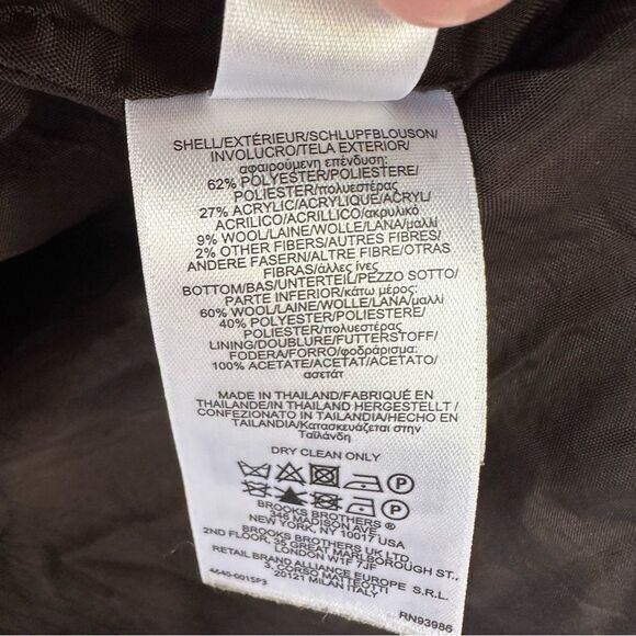 Brooks Brothers 346 Tweed Colorblock Dress Wool Blend Gray Women’s 10 Business - Picture 5 of 8